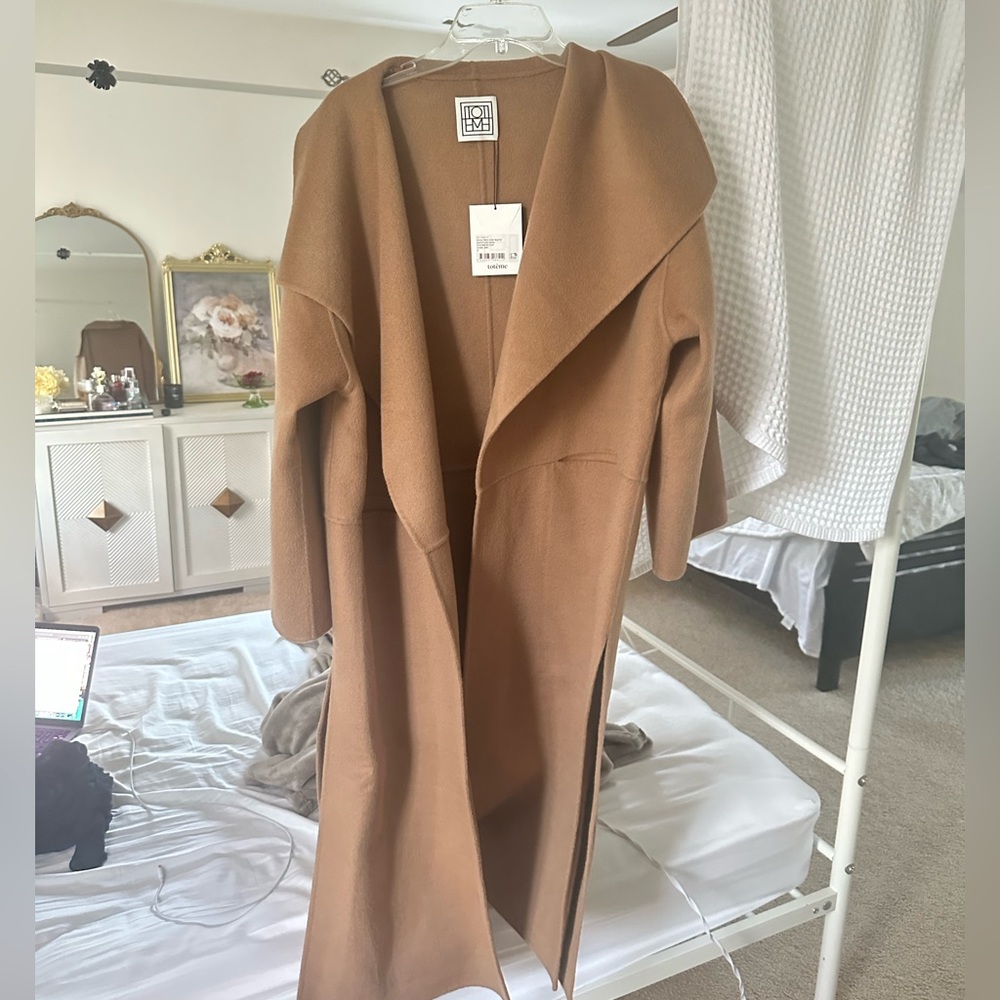 Toteme wool cashmere coat S camel